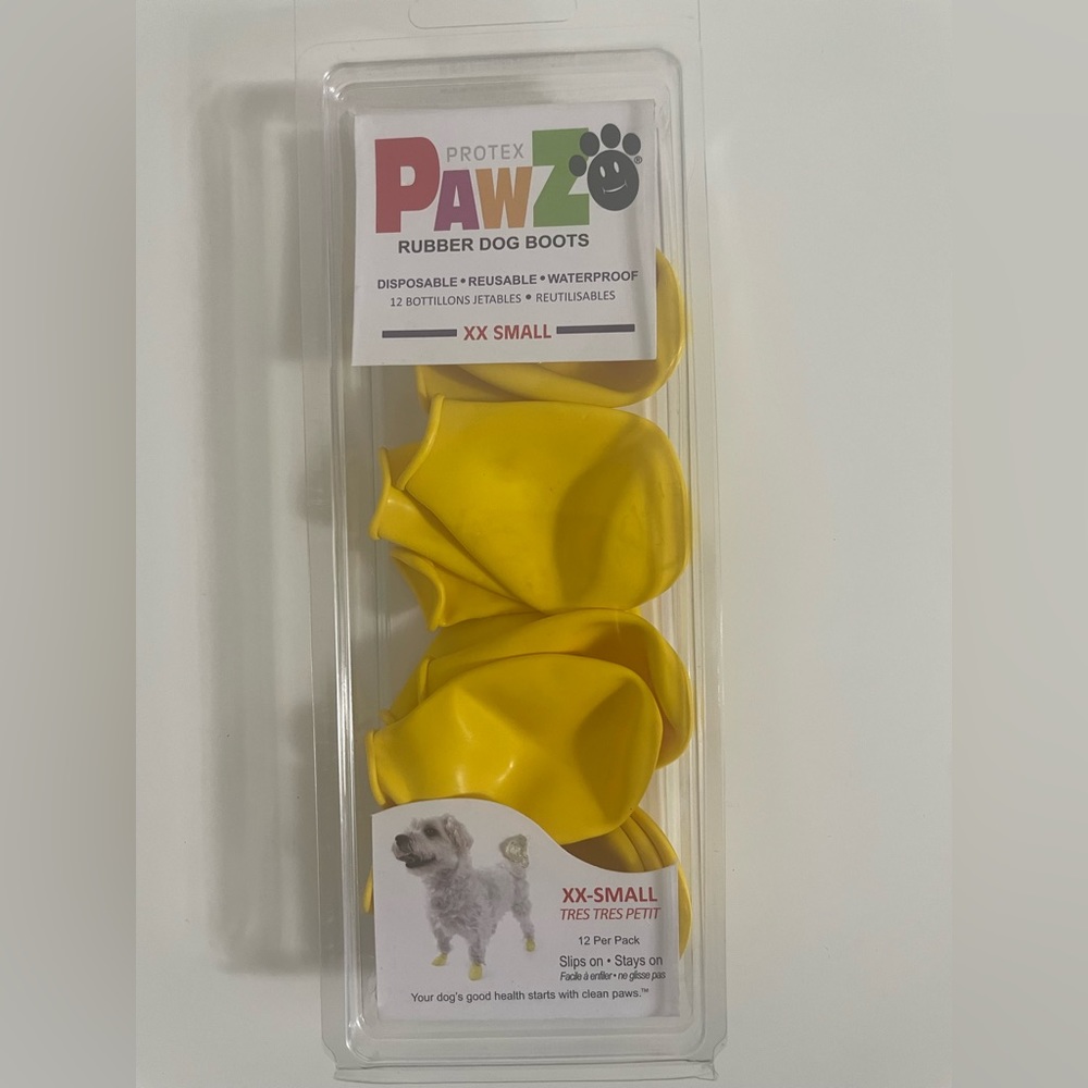 PawZ Rubber Dog Boots. In Original Packaging. Retails for $16.99
